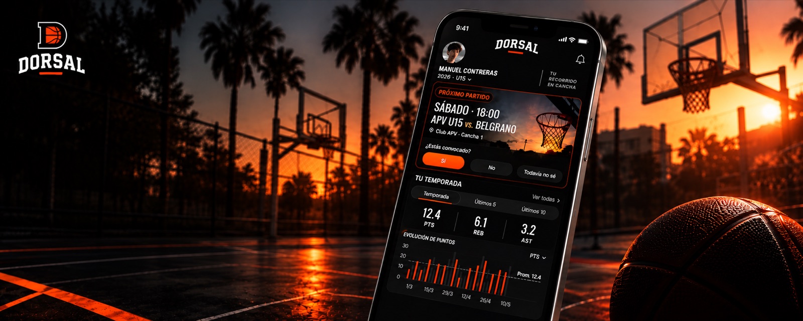 Dorsal · Basketball App